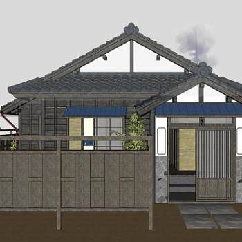 国民构筑物住宅SU模型下载_sketchup草图大师SKP模型