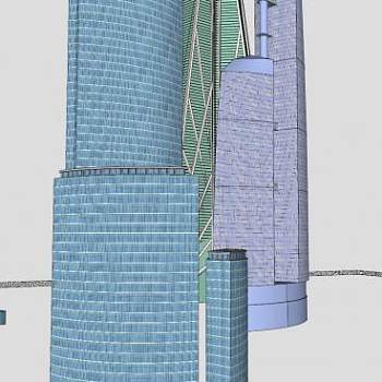 莫斯科城高层建筑SU模型下载_sketchup草图大师SKP模型