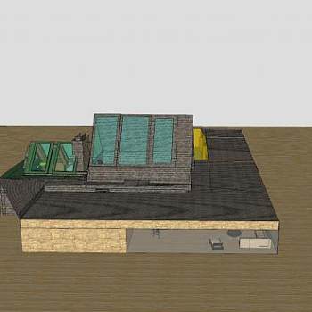 现代舒适房子建筑SU模型下载_sketchup草图大师SKP模型