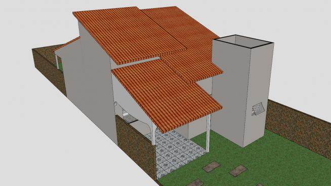 建筑房子住宅SU模型下载_sketchup草图大师SKP模型