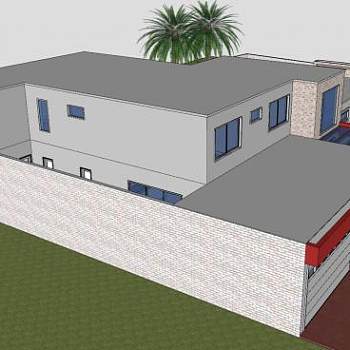 豪华宅邸房子建筑SU模型下载_sketchup草图大师SKP模型