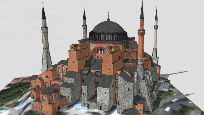 伊斯坦布尔老式建筑SU模型下载_sketchup草图大师SKP模型