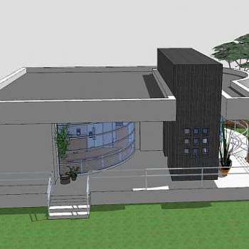 开发区住宅房子SU模型下载_sketchup草图大师SKP模型