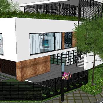 别墅苏先生建筑SU模型下载_sketchup草图大师SKP模型