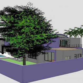 梦想之家豪华住宅SU模型下载_sketchup草图大师SKP模型