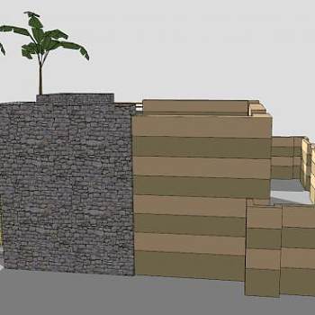 指挥官住宅建筑SU模型下载_sketchup草图大师SKP模型