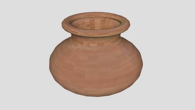 陶瓷陶器花瓶SU模型下载_sketchup草图大师SKP模型
