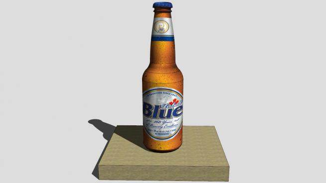 啤酒酒瓶酒水标签SU模型下载_sketchup草图大师SKP模型