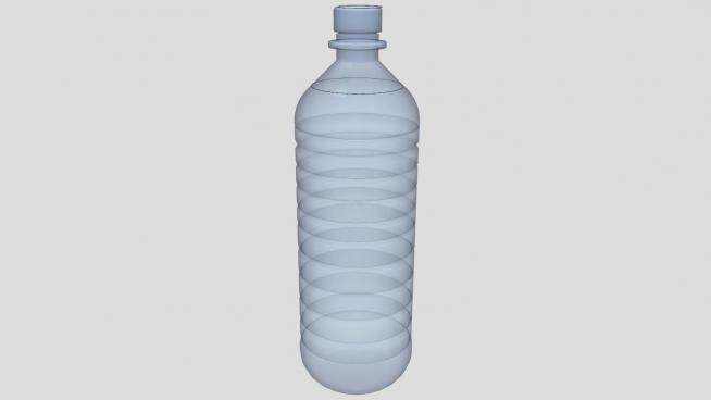 矿泉水透明塑料瓶SU模型下载_sketchup草图大师SKP模型