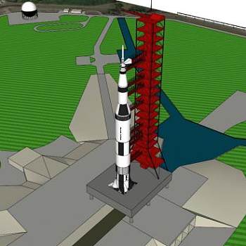 火箭发射中心SU模型_su模型下载 草图大师模型_SKP模型