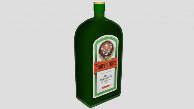 国外酒水品牌标签酒瓶SU模型下载_sketchup草图大师SKP模型
