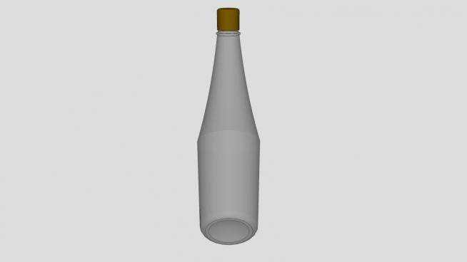 透明玻璃瓶瓶塞SU模型下载_sketchup草图大师SKP模型