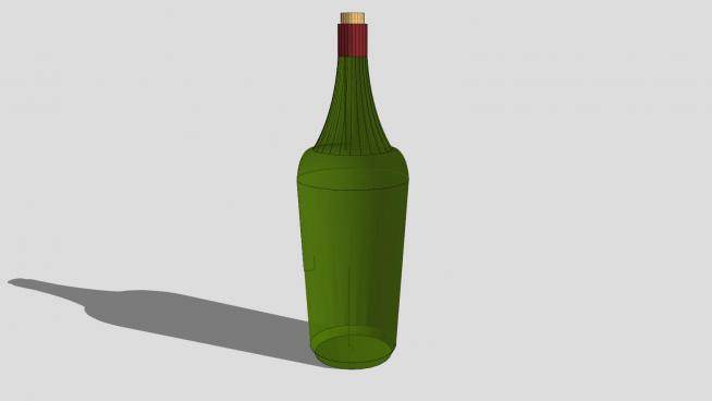 绿色啤酒瓶瓶塞SU模型下载_sketchup草图大师SKP模型