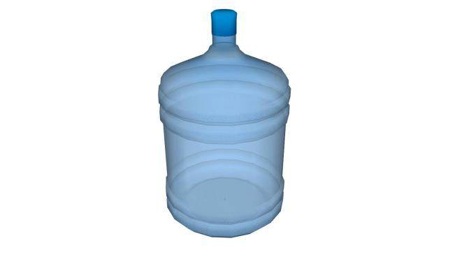 纯净水饮用水瓶SU模型下载_sketchup草图大师SKP模型