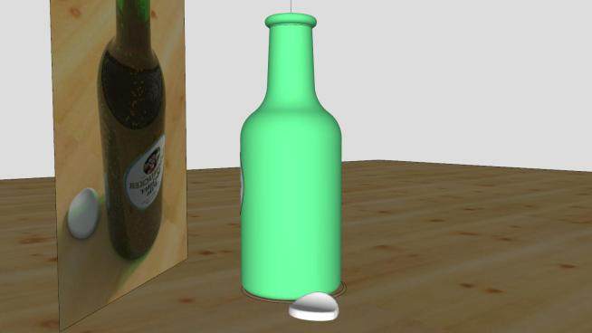 啤酒瓶标签酒水SU模型下载_sketchup草图大师SKP模型