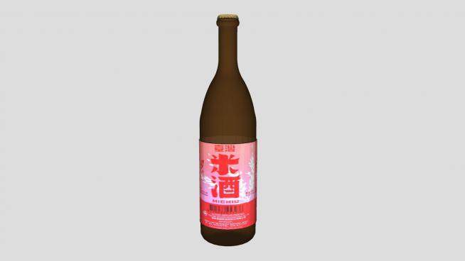 台湾红标米酒SU模型下载_sketchup草图大师SKP模型
