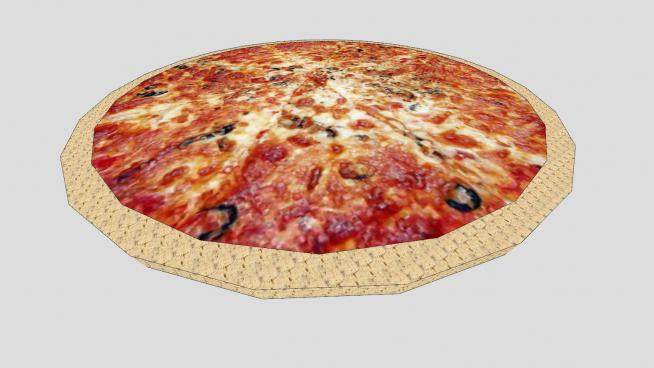 意大利披萨食品SU模型下载_sketchup草图大师SKP模型