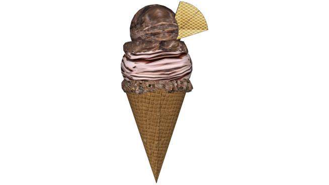 冰淇淋威化饼甜筒SU模型下载_sketchup草图大师SKP模型
