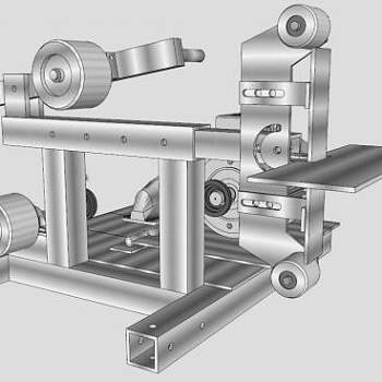 机械皮带磨床SU模型_su模型下载 草图大师模型_SKP模型