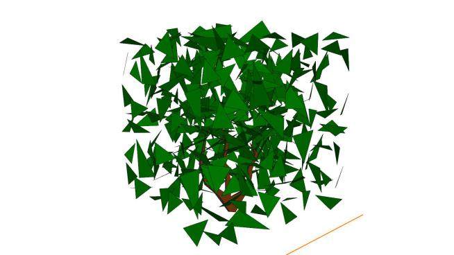 几何图案灌木设计SU模型下载_sketchup草图大师SKP模型