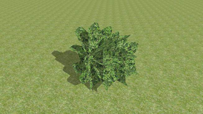 草地上的灌木SU模型下载_sketchup草图大师SKP模型