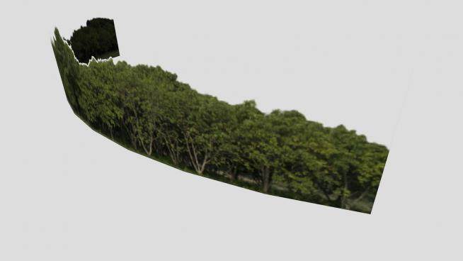 自然森林建筑背景SU模型下载_sketchup草图大师SKP模型