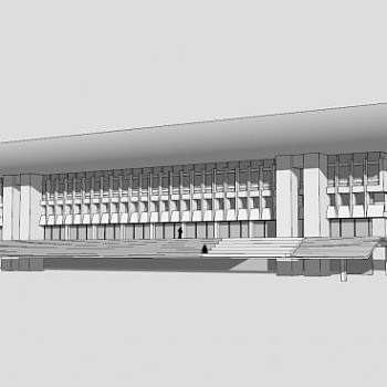 柏林建筑德国共和国宫SU模型下载_sketchup草图大师SKP模型