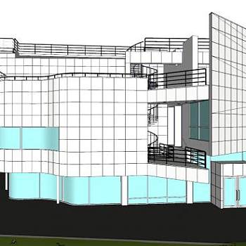 迈耶经典建筑SU模型下载_sketchup草图大师SKP模型