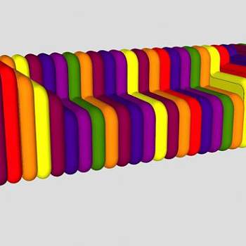 彩色沙发家具SU模型下载_sketchup草图大师SKP模型