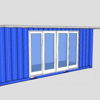 集装箱住宅SU模型下载_sketchup草图大师SKP模型