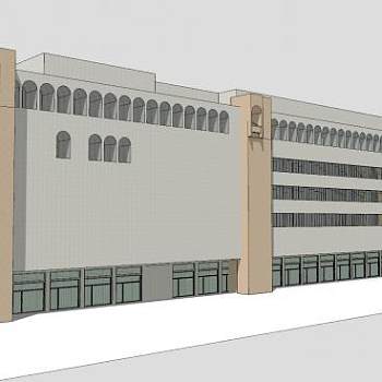 阿拉伯风格建筑SU模型下载_sketchup草图大师SKP模型