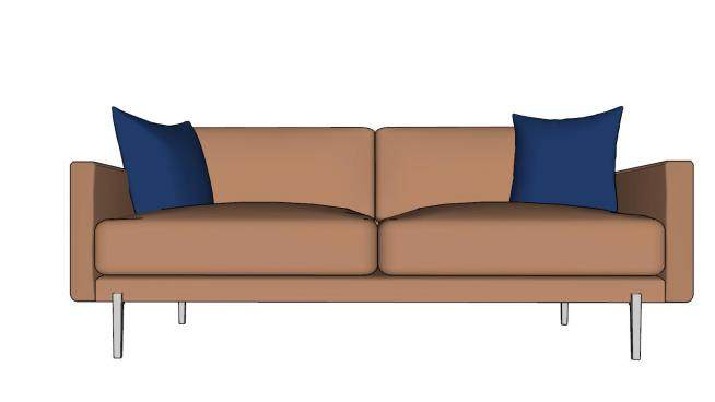 两座沙发家具SU模型下载_sketchup草图大师SKP模型