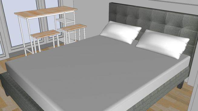 小小公寓室内空间SU模型下载_sketchup草图大师SKP模型