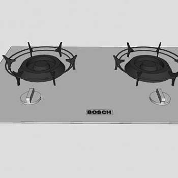 家用燃气灶灶具SU模型下载_sketchup草图大师SKP模型