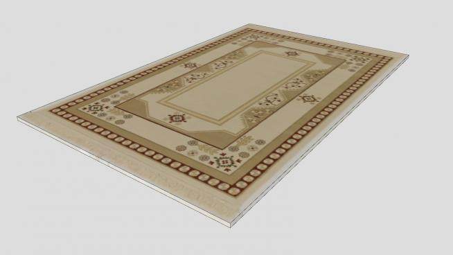 古典风格地毯设计SU模型下载_sketchup草图大师SKP模型