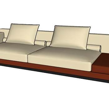 两用沙发家具SU模型下载_sketchup草图大师SKP模型