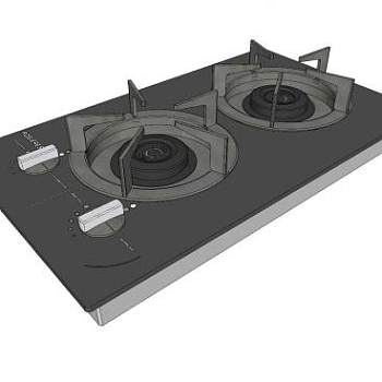 燃气灶台sketchup模型下载_sketchup草图大师SKP模型