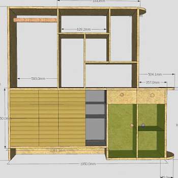 多功能隔断柜鞋柜家具SU模型下载_sketchup草图大师SKP模型