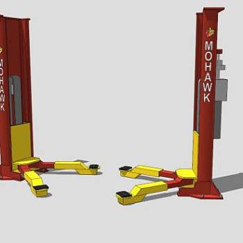 汽车维修升降机SU模型_su模型下载 草图大师模型_SKP模型