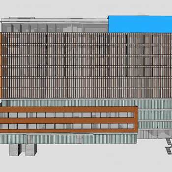 商业综合体SU模型下载_sketchup草图大师SKP模型