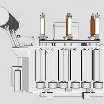 三相油浸式变压器SU模型_su模型下载 草图大师模型_SKP模型