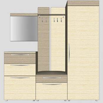 衣帽柜子家具SU模型下载_sketchup草图大师SKP模型