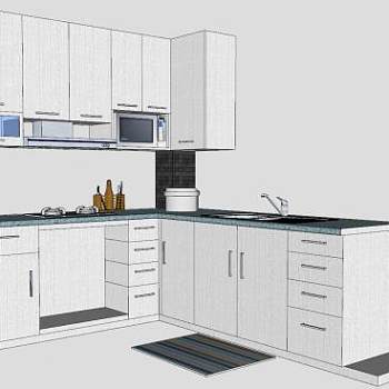 厨房橱柜厨具家电SU模型下载_sketchup草图大师SKP模型