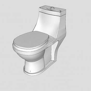 厕所道具马桶SU模型下载_sketchup草图大师SKP模型