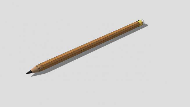一支铅笔SU模型下载_sketchup草图大师SKP模型