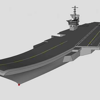 简单航空母舰SU模型_su模型下载 草图大师模型_SKP模型