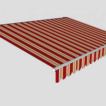 商铺伸出来的挡棚SU模型下载_sketchup草图大师SKP模型