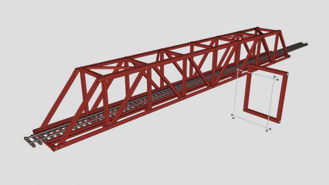 铁路大桥桥梁SU模型下载_sketchup草图大师SKP模型