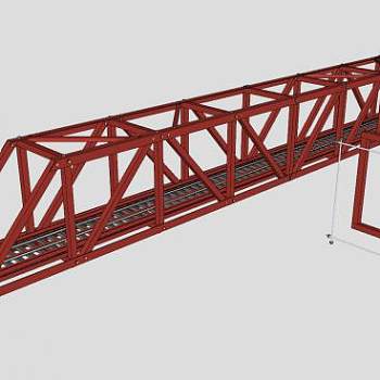 铁路大桥桥梁SU模型下载_sketchup草图大师SKP模型