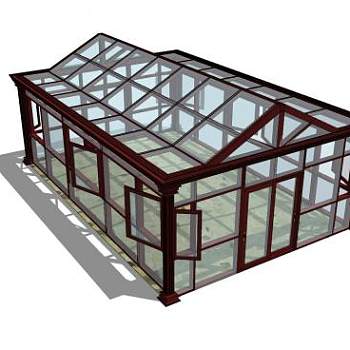 简单的阳光房SU模型下载_sketchup草图大师SKP模型